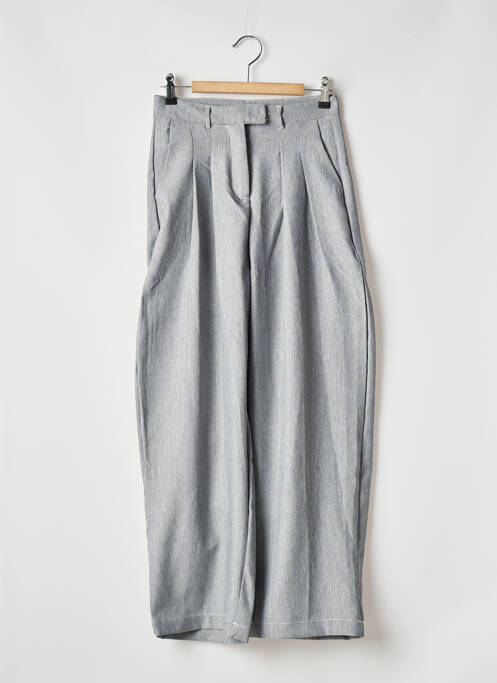 Pantalon droit gris SANS MARQUE pour femme