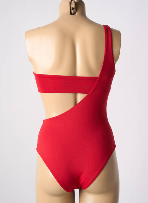 Maillot de bain 2 pièces rouge SANS MARQUE pour femme