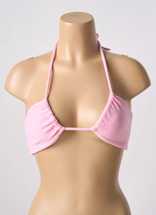 Haut de maillot de bain rose SANS MARQUE pour femme