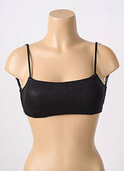 Haut de maillot de bain noir MISS OUT OF OFFICE pour femme seconde vue