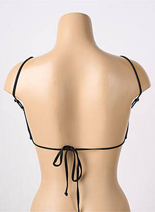 Haut de maillot de bain stretch haut soutien-gorge avec mousse de rembourrage amovible noir MISS OUT OF OFFICE femme