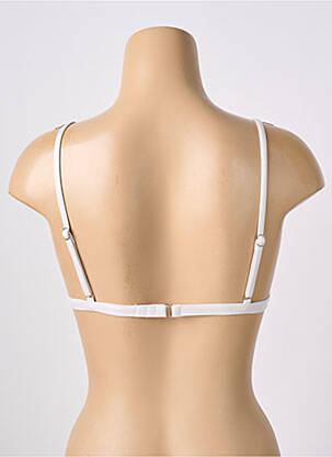 Haut de maillot de bain stretch haut soutien-gorge avec mousse de rembourrage amovible blanc MISS OUT OF OFFICE femme