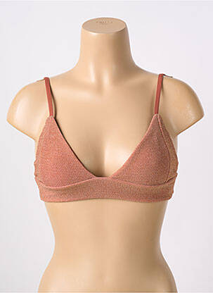 Haut de maillot de bain stretch brassieres marron SUBDUED femme