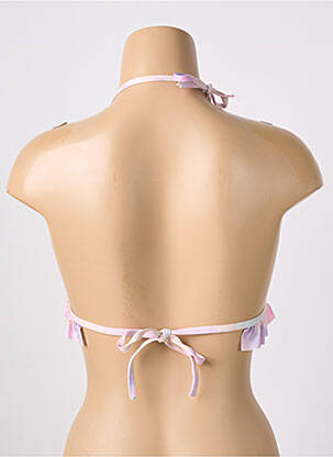 Haut de maillot de bain stretch haut soutien-gorge avec mousse de rembourrage amovible violet SANS MARQUE femme
