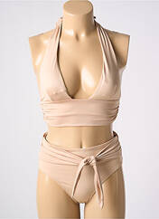 Maillot de bain 2 pièces beige UNDIZ pour femme seconde vue