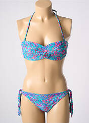 Maillot de bain 2 pièces bleu DARJEELING pour femme seconde vue