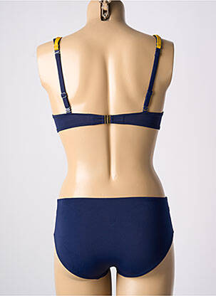 Maillot de bain 2 pièces stretch haut soutien-gorge push-up bleu MARIE JO femme