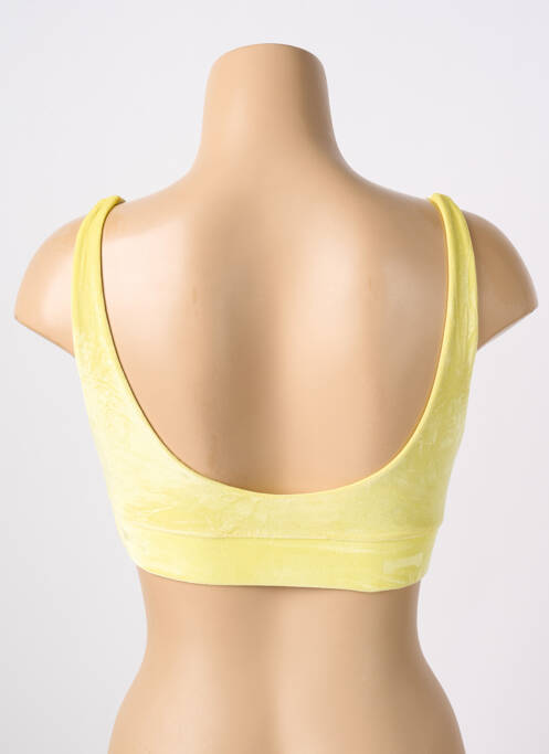 Haut de maillot de bain jaune OFF DUTY BEACH CLUB pour femme