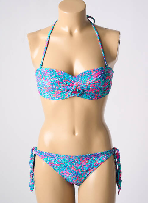 Maillot de bain 2 pièces bleu DARJEELING pour femme