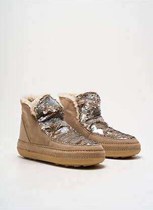Bottines/Boots beige ANNIEL pour femme