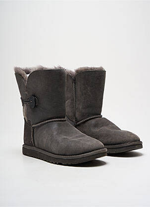 Bottines/boots fourrée talon plat jusqu'à 3cm gris UGG femme