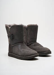Bottines/boots fourrée talon plat jusqu'à 3cm gris UGG femme