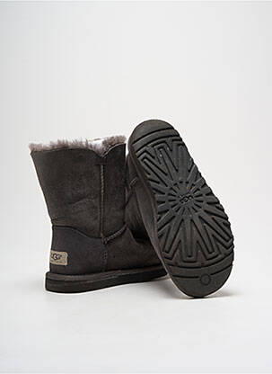 Bottines/boots fourrée talon plat jusqu'à 3cm gris UGG femme