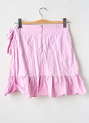 Jupe courte rose LOAVIES pour femme seconde vue