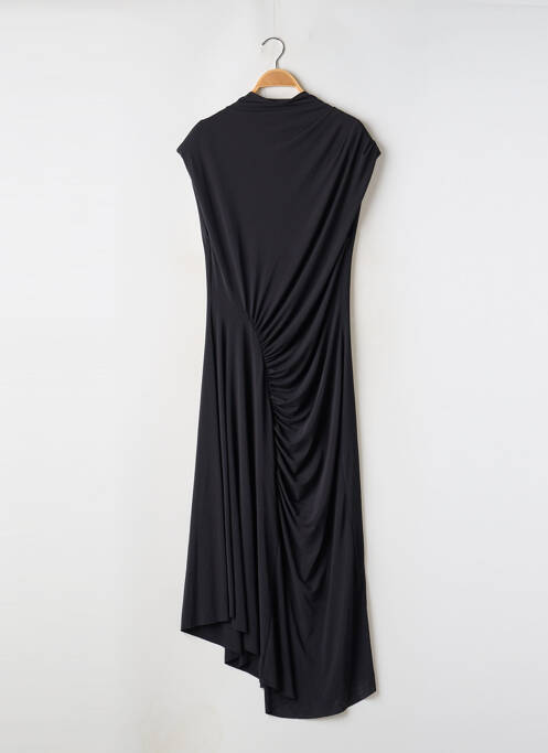 Robe mi-longue sans manche sans manche noir H&M femme