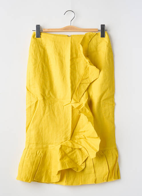 Jupe mi-longue jaune BODEN pour femme