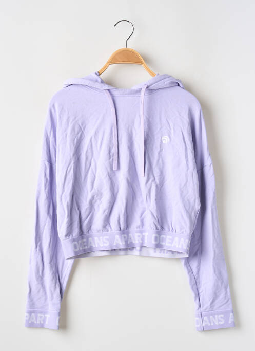 Sweat-shirt à capuche violet OCEANS APART pour femme