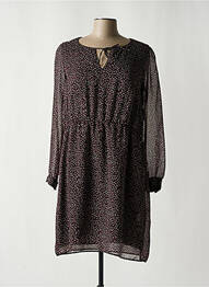 Robe mi-longue coupe fluide manches longues noir MERI & ESCA femme