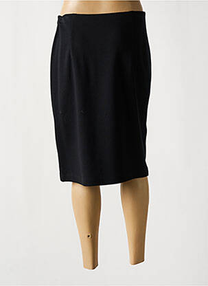 Jupe mi-longue stretch noir BARBARA LEBEK femme