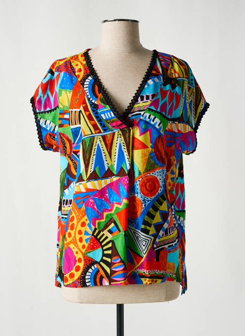 Blouse bleu MALOKA pour femme