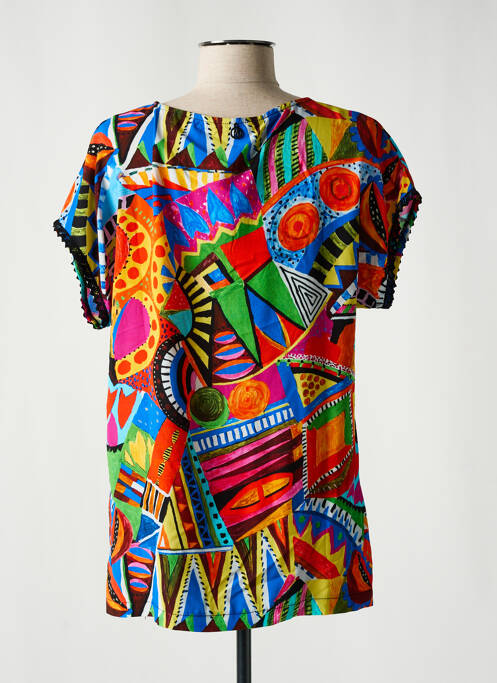 Blouse bleu MALOKA pour femme