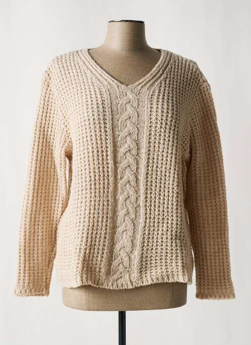 Pull beige GRIFFON pour femme