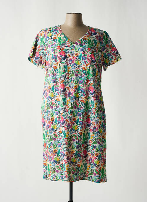 Robe mi-longue vert FRANCE RIVOIRE pour femme