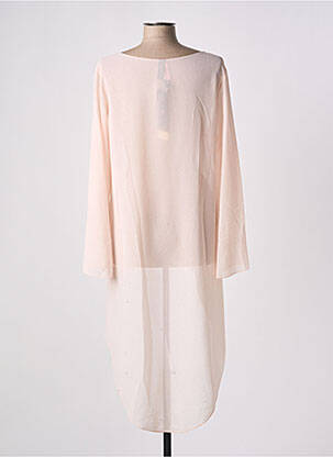 Tunique manches longues col rond rose GIA VENTOLA femme
