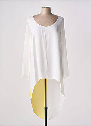 Tunique manches longues col rond jaune GIA VENTOLA femme
