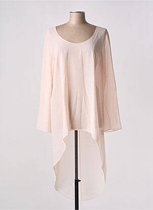 Tunique manches longues imprimé fantaisie rose GIA VENTOLA femme