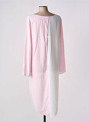 Tunique manches longues col rond rose GIA VENTOLA femme