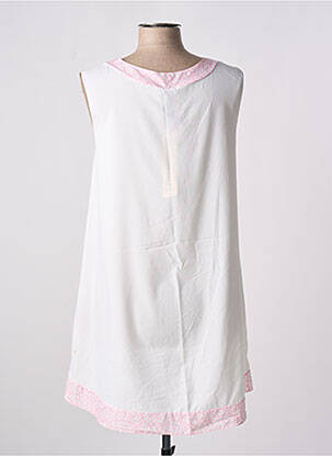 Tunique sans manche coupe fluide blanc GIA VENTOLA femme