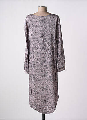 Tunique manches longues col rond violet GIA VENTOLA femme