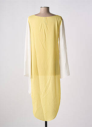 Tunique manches longues col rond jaune GIA VENTOLA femme