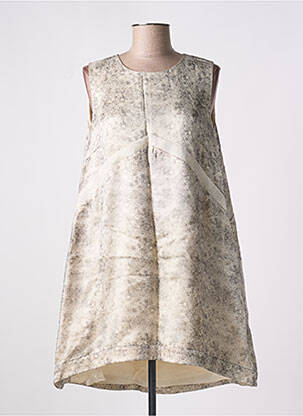 Tunique sans manche col rond beige GIA VENTOLA femme