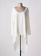 Tunique manches longues blanc GIA VENTOLA pour femme seconde vue