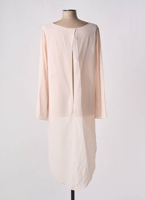 Tunique manches longues col rond rose GIA VENTOLA femme