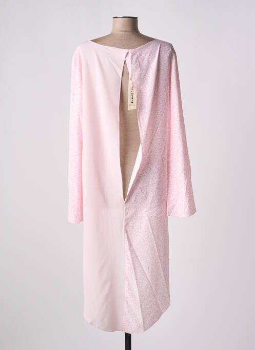 Tunique manches longues col rond rose GIA VENTOLA femme