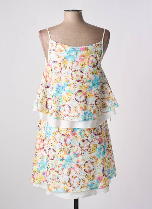 Robe mi-longue blanc GIA VENTOLA femme