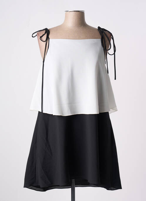 Robe mi-longue noir GIA VENTOLA pour femme