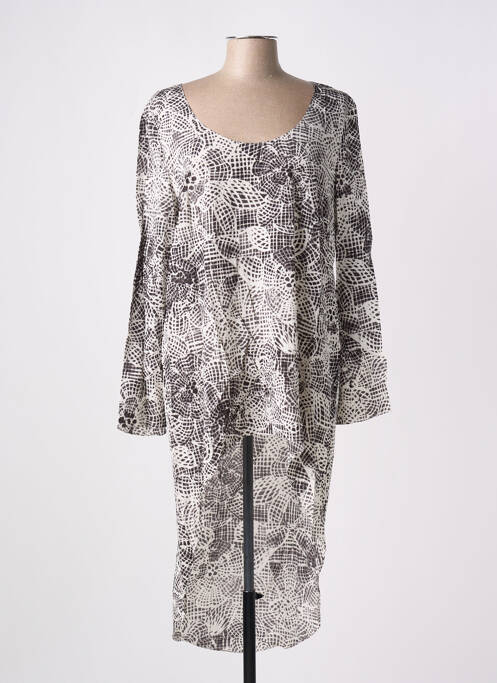 Tunique manches longues blanc GIA VENTOLA pour femme