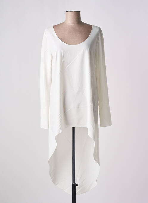 Tunique manches longues blanc GIA VENTOLA pour femme