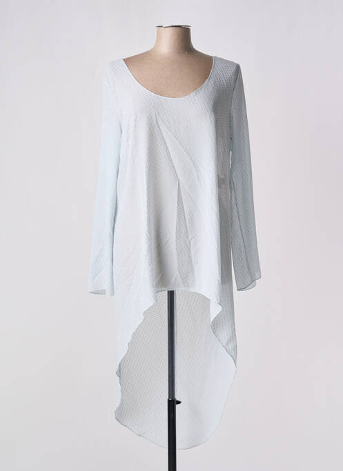 Tunique manches longues bleu GIA VENTOLA pour femme