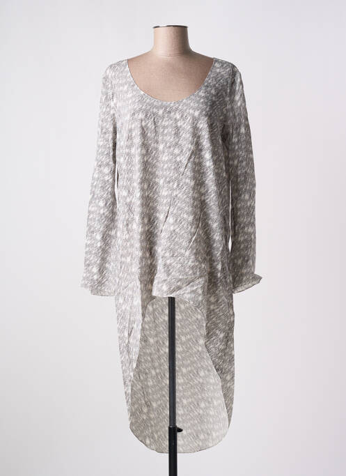 Tunique manches longues noir GIA VENTOLA pour femme