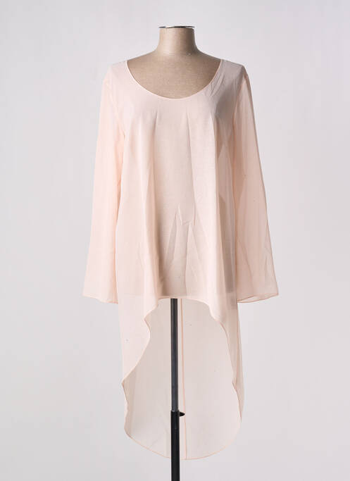 Tunique manches longues rose GIA VENTOLA pour femme