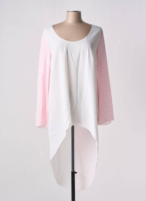 Tunique manches longues rose GIA VENTOLA pour femme