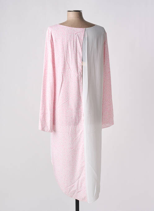 Tunique manches longues rose GIA VENTOLA pour femme