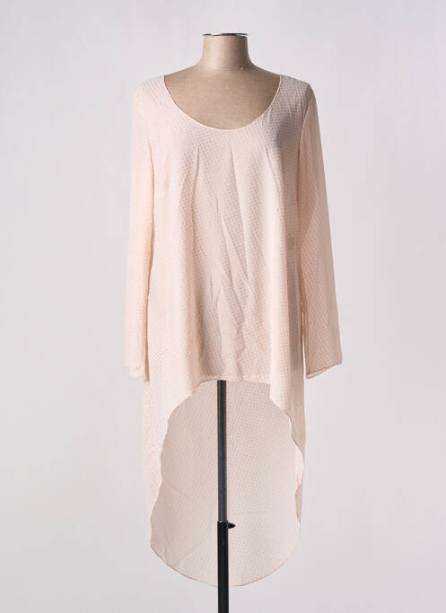 Tunique manches longues rose GIA VENTOLA pour femme