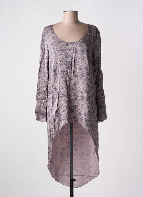 Tunique manches longues violet GIA VENTOLA pour femme