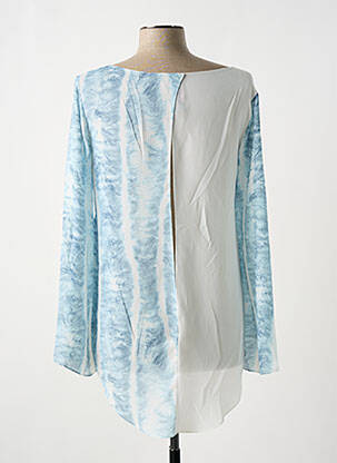 Blouse col rond manches longues bleu GIA VENTOLA femme